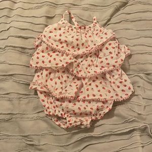 Baby Boden strawberry romper